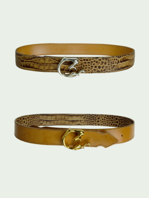 SNAKE BELT CROCO