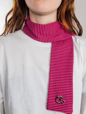 PINK DRIPLINE SCARF