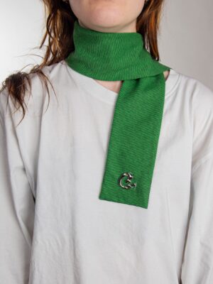 GREEN DRIPLINE SCARF