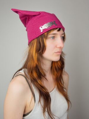 PINK DRIPLINE BEANIE