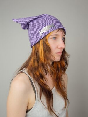 PURPLE DRIPLINE BEANIE