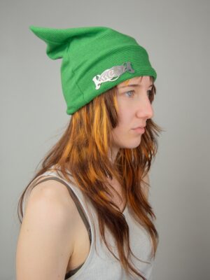 GREEN DRIPLINE BEANIE